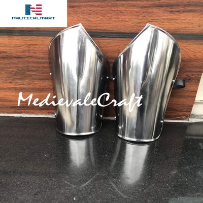 Medieval Knight Steel Greaves Leg Guard Halloween