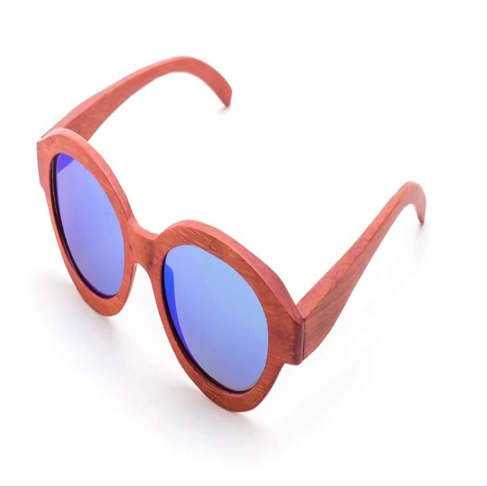 Kid Sunglasses Boy Polarized Vintage Wooden Blue Kid Sunglasses Girl Polarized