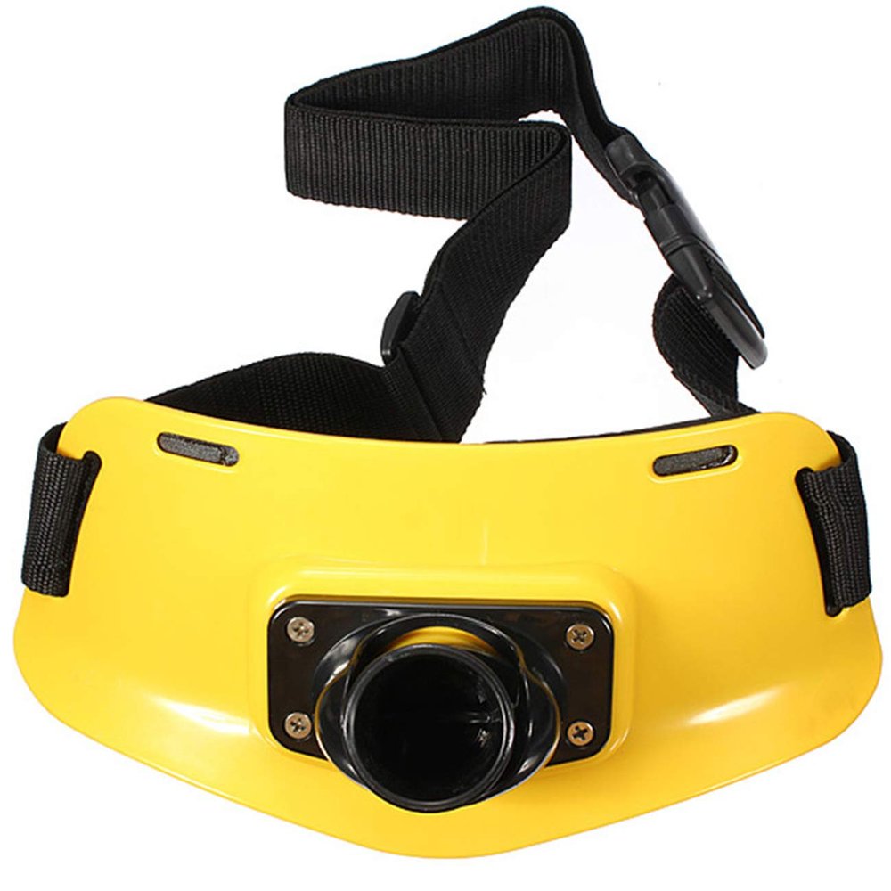 TIHOOD Fighting Rod Pole Holder Adjustable Waist Gimbal Belt Padded Fishing Waist Belt Professional Fishermen Gimbal Pad (Yellow)