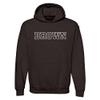 AH01 - Brown University Bears Basic Block HOODIE - X-Large - Dk Chocolate view 1
