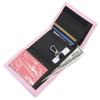 RFID Trifold Canvas Outdoor Sports Wallet for Kids - Front Pocket Wallet with Magic Sticker (Pink) view 2