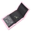RFID Trifold Canvas Outdoor Sports Wallet for Kids - Front Pocket Wallet with Magic Sticker (Pink) view 4