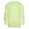 Hurley Boys' Long Sleeve Rash Guard Shirt, Volt Glow Heather, 4 view 3