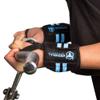 Women Wrist Wraps with Thumb Loops - 12" Professional Grade - Wrist Support Brace and Compression for Cross Training, Weight Lifting, Powerlifting, Strength Training (Black/Blue) view 1