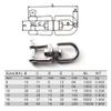 Flomore M10 Jaw and Eye Swivel Shackle 304 Stainless Steel Boat Anchor Chain Connectors (Pack of 1) view 4