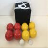 BuyBocceBalls Listing - Unique Bocce Set - 107mm with Yellow and Red Balls, Black Bag view 2