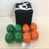 BuyBocceBalls Listing - Unique Bocce Set - 107mm with Green and Orange Balls, Black Bag view 2