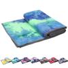 Yoga Towels , Non Slip Hot Yoga Towel Skidless Waffle Texture, 100% Absorbent Odorless Microfiber Yoga Blanket, Standard Sized 24 inchx72 inch Mat Towel,for Hot Yoga, Bikram, Pilates (Bule & Green)1 view 1