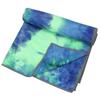 Yoga Towels , Non Slip Hot Yoga Towel Skidless Waffle Texture, 100% Absorbent Odorless Microfiber Yoga Blanket, Standard Sized 24 inchx72 inch Mat Towel,for Hot Yoga, Bikram, Pilates (Bule & Green)1 view 4