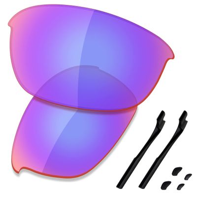SAUCER Premium Replacement Lenses & Rubber Kits for Oakley Half Jacket 2.0 OO9144 | Half Jacket 2.0 Low Bridge Fit OO9153 Sunglasses High Defense - Shield G30 Polarized