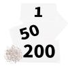 Azarxis Running Bib Competitor Numbers with Safety Pins, Tyvek Tearproof Waterproof 4" x 7" for Marathon Races Events (1-200) view 1