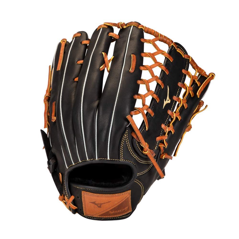 Mizuno GSN1250 Select 9 Outfield Baseball Glove 12.5" , Right Hand Throw, BLACK-BROWN
