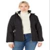 Big Chill Women's Diamond Quilted Hooded Jacket, Black, L view 1