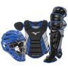 Mizuno Samurai Youth Baseball Boxed Catcher's Gear Set, Black-Royal, 14" Youth Boys view 1