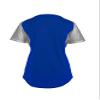 Mizuno Youth Aerolite 2-Button Fastpitch Softball Jersey, Royal-Grey, Medium view 2