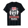 Dachshund Mama Dog Mom Flower Weiner Dog Cute Funny Gift Men Women T-Shirt view 1