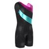 winying Kids Girls Glitter Splice Sleeveless Gymnastics Unitard Ballet Dance Leotard Jumpsuit Black 3-4 view 2