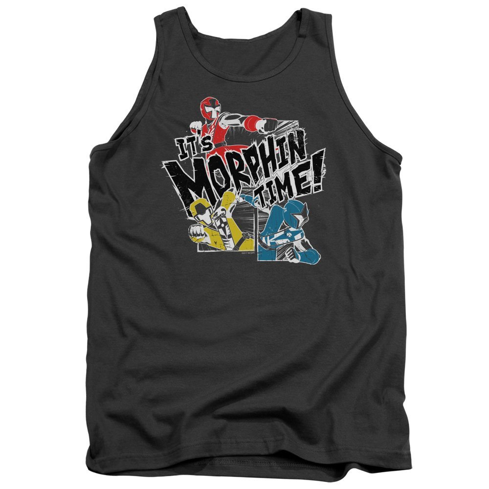 Power Rangers Panels Unisex Adult Tank Top for Men and Women, 2X-Large Charcoal