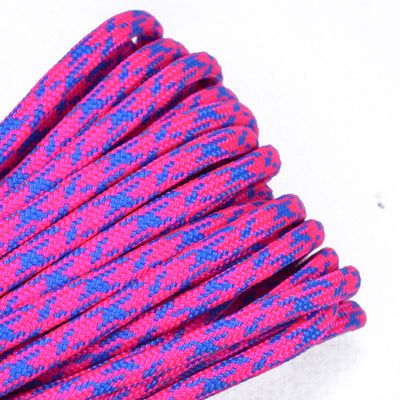 10', 25', 50', 100' Hanks, 250 Ft and 1000Ft Spools of Parachute 550 Cord Type III 7 Strand Paracord - Razzmatazz - 100 Feet