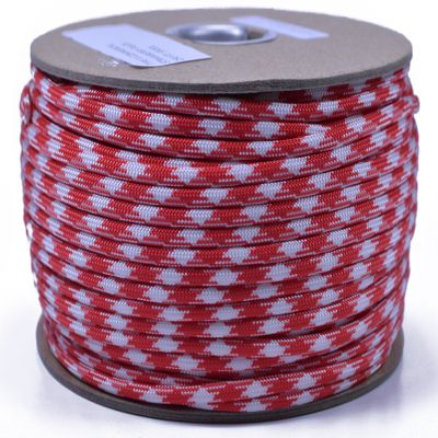 10', 25', 50', 100, 250', 1000' Hanks of Parachute 550 Cord Type III 7 Strand Paracord - Strawberry Fields - 250 Foot Spools