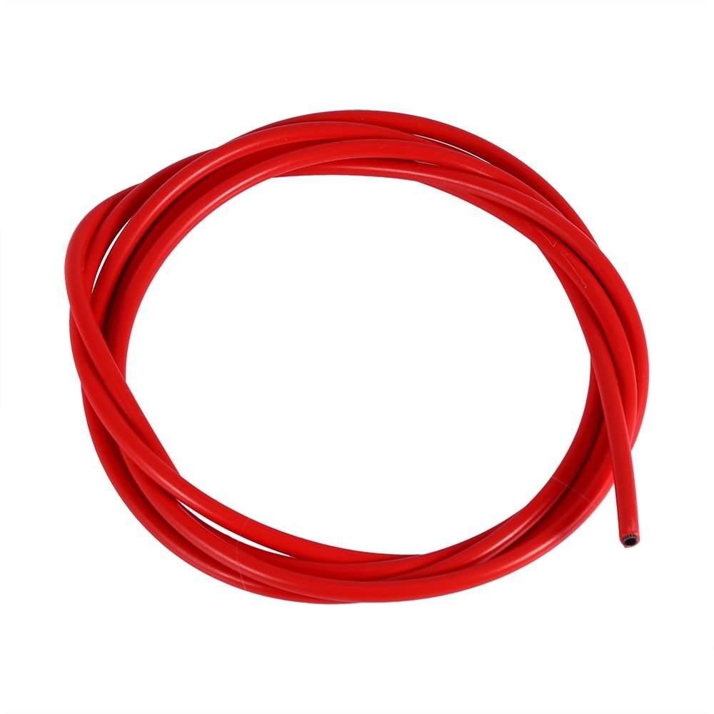 2m Shift Brake Cable, Shift Brake Housing Hose Replacement Kit for Road Bike,Mountain (4mm-Red)