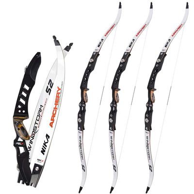 NIKA ARCHERY Recurve Bow 64" 28lbs S2 ILF Limbs for Powerful Target Shooting Sports