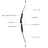 NIKA ARCHERY Recurve Bow 64" 28lbs S2 ILF Limbs for Powerful Target Shooting Sports view 2
