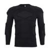 STONEKISS Mens Padded Compression T Shirt Football Padded Protective Gear Impact Shirts Long Sleeve Goalkeeper Undershirt for Softball Soccer Rugby Paintball Lacrosse Bike Volleyball Training XXL view 1