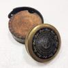 Antique Nautical W Ottway & Co. Ltd. Compass 3" Brass Navigation Pocket Compass with Leather Case view 1