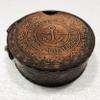 Antique Nautical W Ottway & Co. Ltd. Compass 3" Brass Navigation Pocket Compass with Leather Case view 3