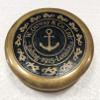 Antique Nautical W Ottway & Co. Ltd. Compass 3" Brass Navigation Pocket Compass with Leather Case view 4