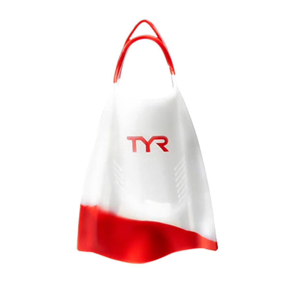 TYR Hydroblade Swim Training Fins, Red, Large