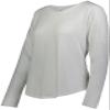 Augusta Sportswear Womens Lux Tri-blend Long Sleeve Shirt, White, M view 1