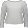Augusta Sportswear Womens Lux Tri-blend Long Sleeve Shirt, White, M view 2