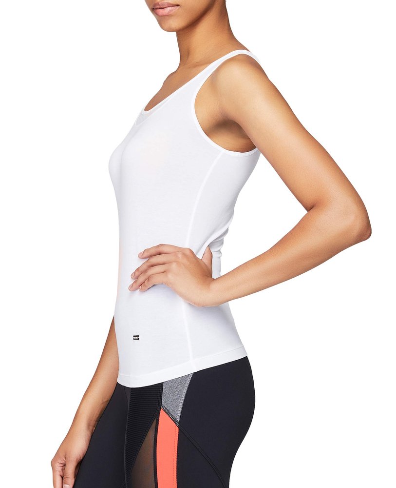TITIKA Womens Yoga Sexy Lightweight Training Tank with with Very Soft Fabric White