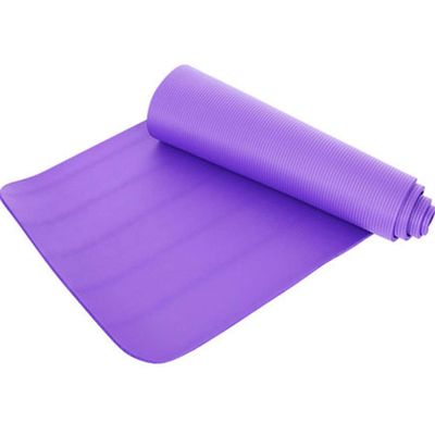 15mm Thick Yoga Mat, Non Slip Yoga Mat with Carry Strap, Eco Friendly & SGS Certified NBR Material  Odorless, Non Slip, Durable and Lightweight, Thickness 15mm (Color : Purple)