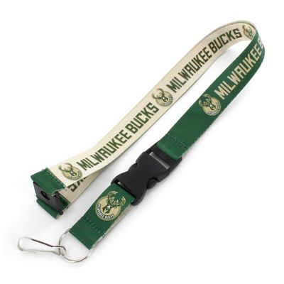 Aminco NBA Milwaukee Bucks Reversible Lanyard Multicolor, 6
