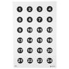 Action 24 3 Numbered Circles, Pack of 100, VB-24-100 view 1