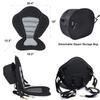 2 Pack of Kayak Seat Deluxe Padded Canoe Backrest Seat Sit On Top Cushioned Back Support SUP Paddle Board Seats with Detachable Storage Bag 4 Adjustable Straps for Kayaking Canoeing Rafting Fishing view 4