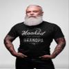 Hooked On Being Grandpa - Funny Grandpa Fishing Shirt for Men - F/Royal-2X view 2