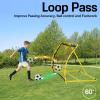 PodiuMax Soccer Rebounder Net, 2 Angle Soccer Bounce Back Net for Control, Passing Practice Training, 4x3ft Excellent Elasticity Rebound with Carry Bag, Portable for Teens & Adults view 3