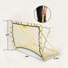 PodiuMax Soccer Rebounder Net, 2 Angle Soccer Bounce Back Net for Control, Passing Practice Training, 4x3ft Excellent Elasticity Rebound with Carry Bag, Portable for Teens & Adults view 4