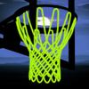 NEIJIANG Glow Basketball Net, Nightlight Basketball Net Luminous Outdoor Portable Sun Powered Sport Nylon (Green) view 1