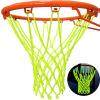 NEIJIANG Glow Basketball Net, Nightlight Basketball Net Luminous Outdoor Portable Sun Powered Sport Nylon (Green) view 3
