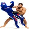 Un-Filled Grappling Dummy Wrestling Dummy Jiu Jitsu Dummy for BJJ MMA Judo Karate Practice Adult Kids and Youth Training Tackling Dummies - Blue, 5ft / 60" view 1
