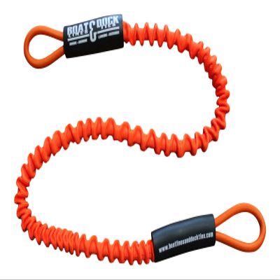 Boat Lines & Dock Ties Specialty Personal Watercraft Docking Bungee Line (Orange, 48 inch)