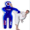 Unfilled Grappling Dummy  Adult Life Size Wrestling & BJJ Training Dummy, MMA Jiu Jitsu Judo Takedown & Throwing Practice, Heavy-Duty Triple-Stitched Canvas Submission Dummy (Blue, 5ft / 60") view 1