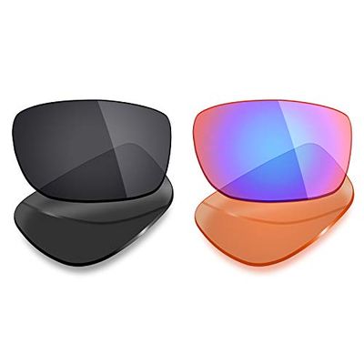Mryok 2 Pair Polarized Replacement Lenses for Oakley Monster Pup Sunglass - Options