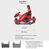 catazer MTB Road HB-100 MTB Road Line Pulling Hydraulic Disc Brake Calipers Front & Rear Mountain Bike Disc Brake E-Bike Disc Brake (1 Pcs Red Front) view 3