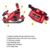 catazer MTB Road HB-100 MTB Road Line Pulling Hydraulic Disc Brake Calipers Front & Rear Mountain Bike Disc Brake E-Bike Disc Brake (1 Pcs Red Front) view 4